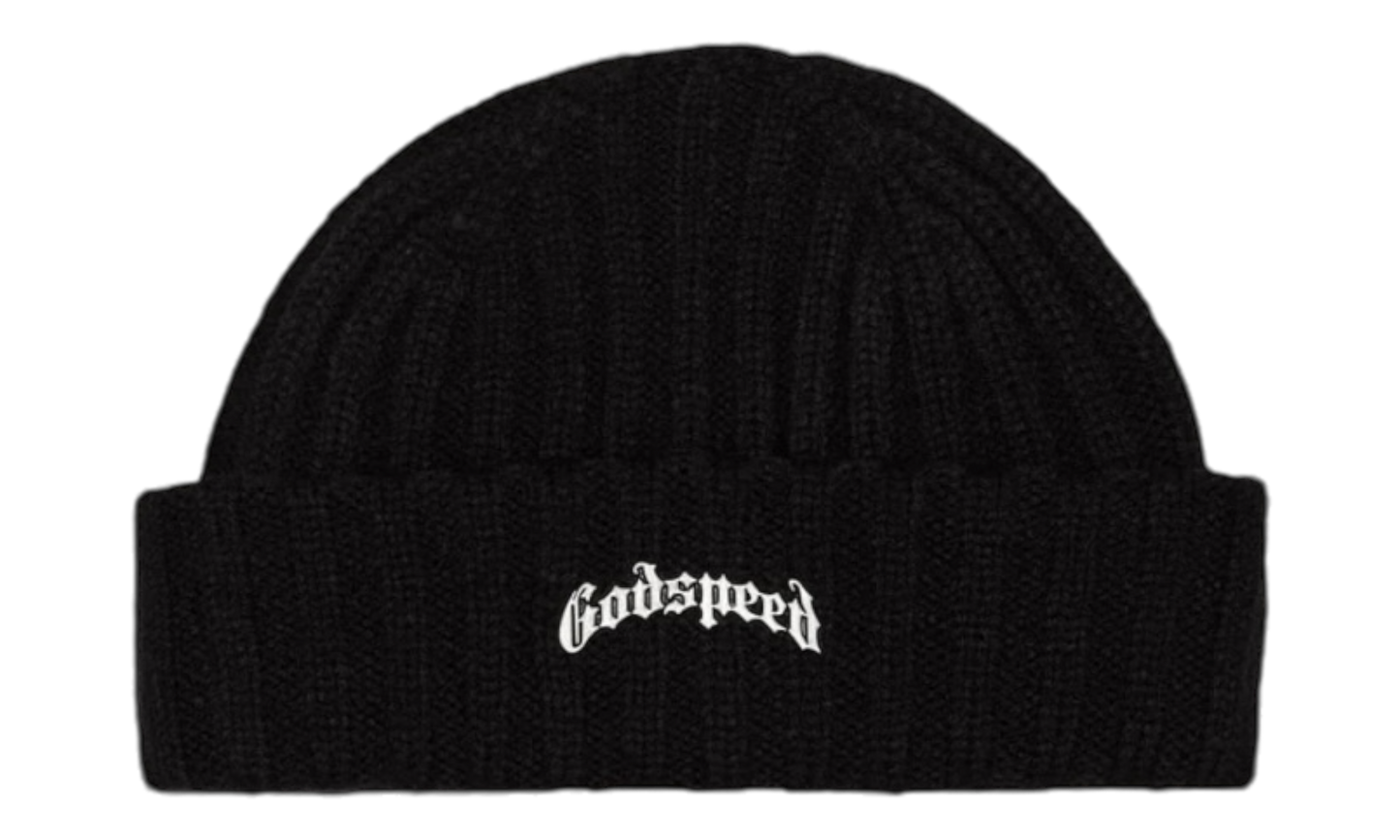 Godspeed Og Logo Emblem Black Beanie-Bullseye Sneaker Boutique