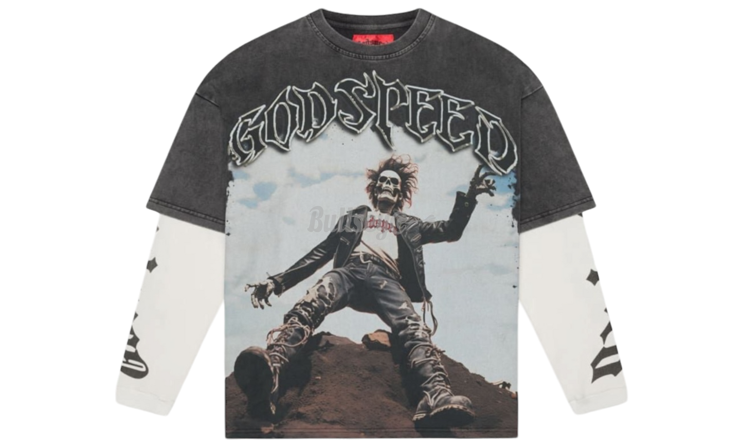 Godspeed Rocker Thermal Grey Wash Longsleeve T-Shirt-Bullseye Sneaker Boutique