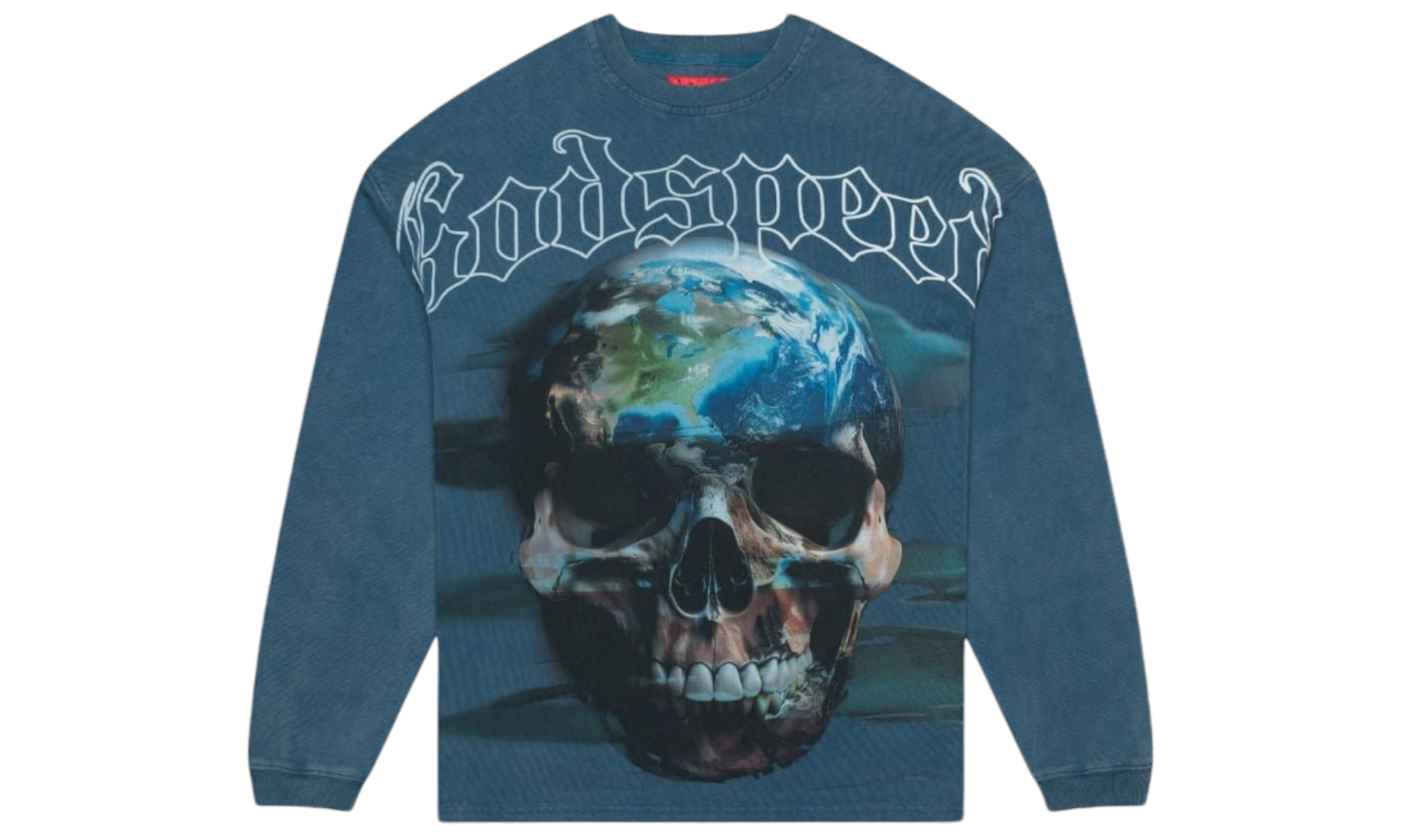 Godspeed Sklobe Wash Blue Longsleeve T-Shirt-Bullseye Sneaker Boutique