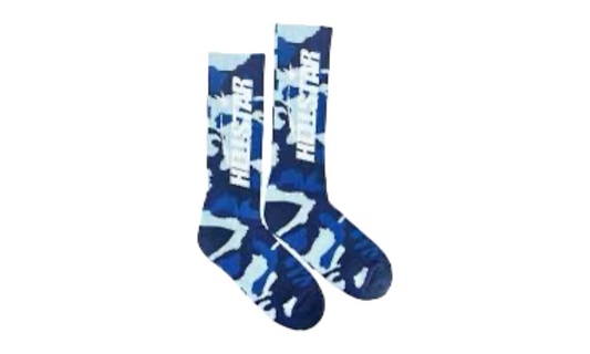 Hellstar Blue Camo Socks-Bullseye Sneaker Boutique