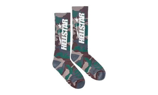 Hellstar Brown Camo Socks-Bullseye Sneaker Boutique