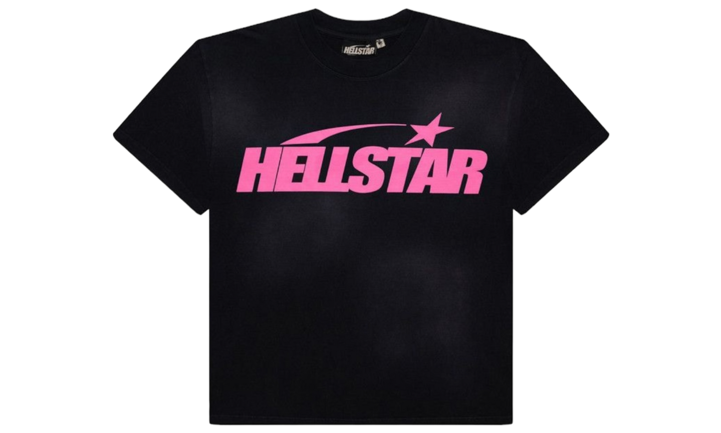 Hellstar Classic T-Shirt (Regular Logo) Black/Pink