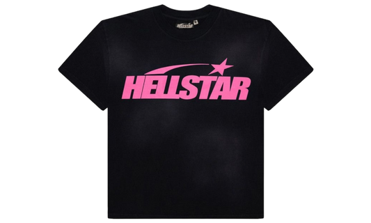 Hellstar Classic T-Shirt (Regular Logo) Black/Pink