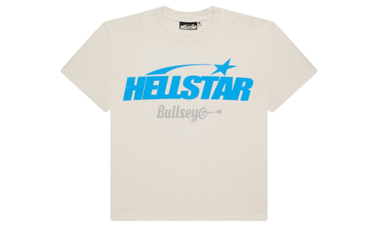 Hellstar Classic T-Shirt (Regular Logo) White/Blue-Bullseye Sneaker Boutique