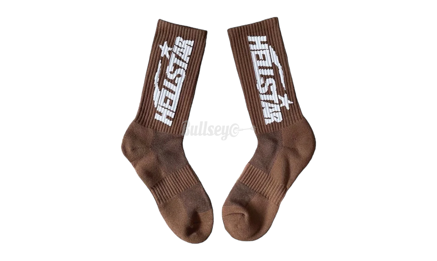 Hellstar Earth Tone Brown Socks-Bullseye Sneaker Boutique