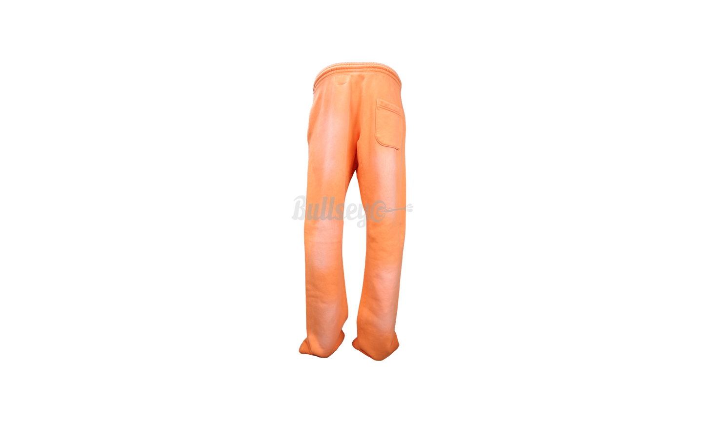Hellstar Fire Orange Dye Flare Bottom Sweatpants