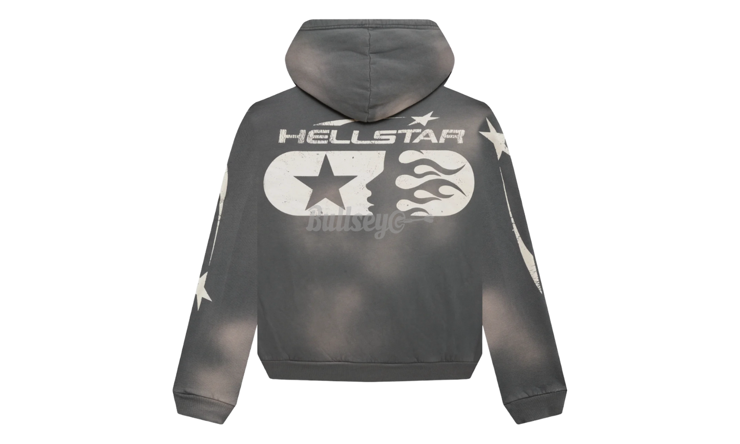 Hellstar Studios Grey Zip-Up Hoodie (PreOwned)