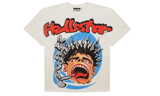 Hellstar Studios Screaming Kid White T-Shirt-Bullseye Sneaker Boutique