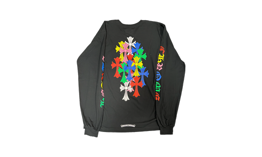 Chrome Hearts Multi Color Cross Cemetery Longsleeve Black T-Shirt (PreOwned)