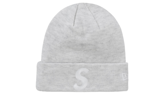 Supreme New Era S Logo Beanie Heather Grey (FW24)