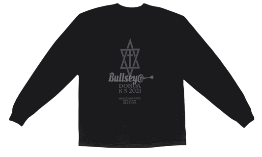 Kanye West Donda Listening Event Black Longsleeve T-Shirt-Bullseye Sneaker Boutique