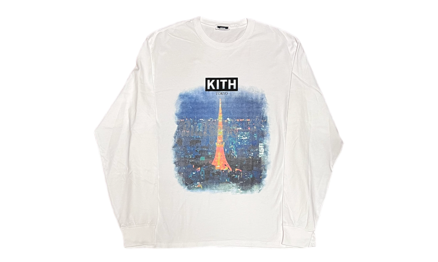Kith Tokyo Tower White Longsleeve T-Shirt