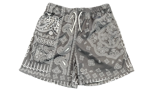 Mr.Remade Grey Paisley Shorts