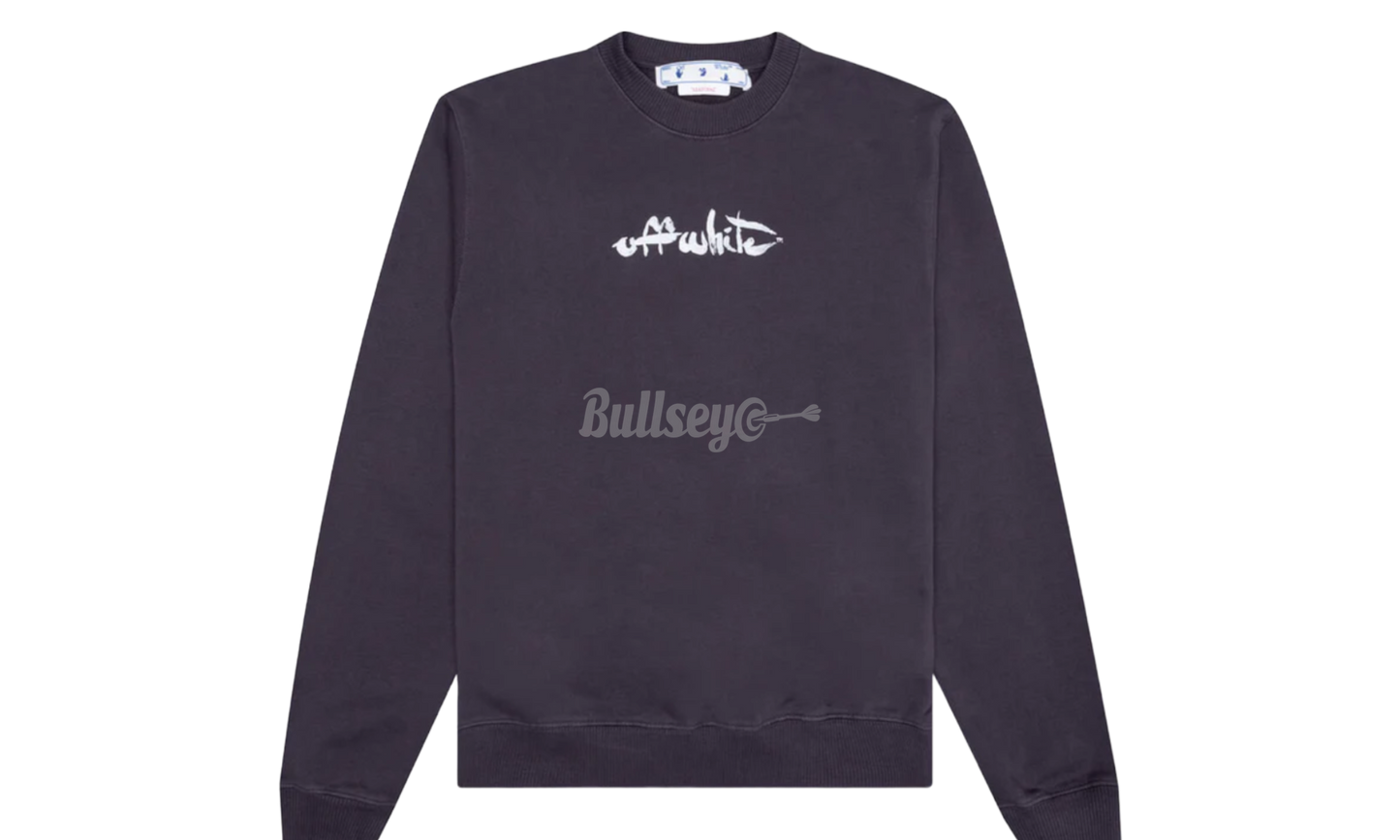 Off-White Painted Arrows Black Crewneck-Bullseye Sneaker Boutique