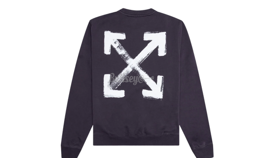 Off-White Painted Arrows Black Crewneck-Bullseye Sneaker Boutique