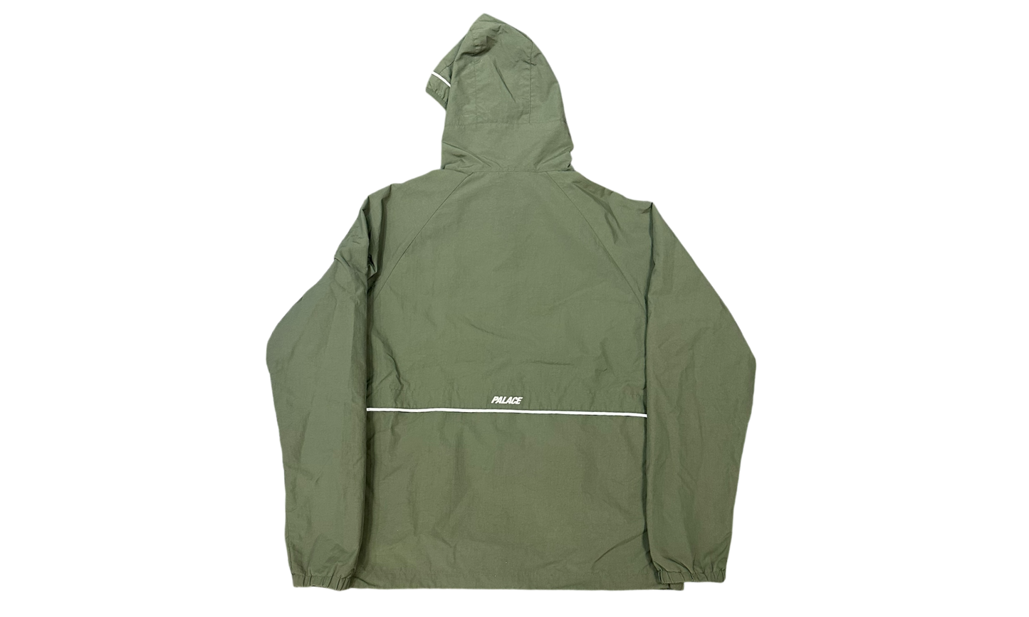 Palace Classic Logo Olive Zip-Up Windbreaker (PreOwned)