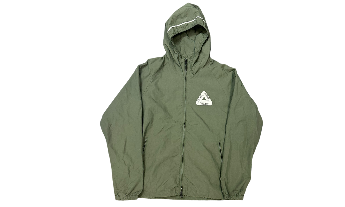 Palace Classic Logo Olive Zip-Up Windbreaker (PreOwned)