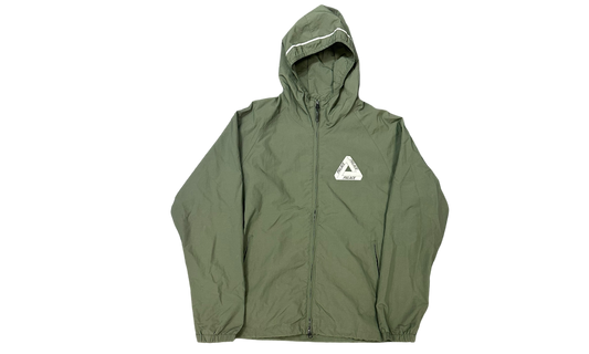 Palace Classic Logo Olive Zip-Up Windbreaker (PreOwned)