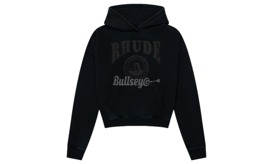 Rhude Black Cropped Desert Hoodie-Bullseye Sneaker Boutique