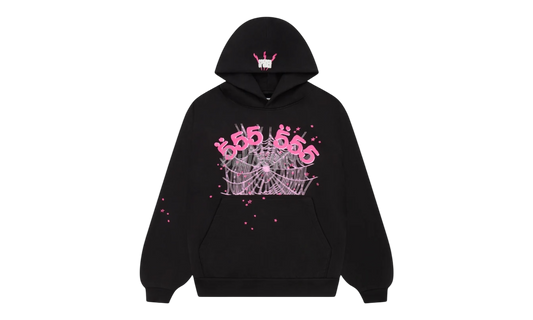 Spider 555 Black Pink Spider Hoodie-Bullseye Sneaker Boutique