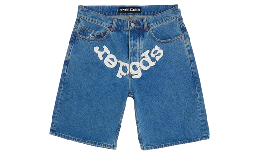 Spider OG Logo Denim Jean Shorts