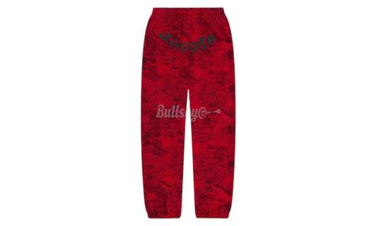 Spider OG Tree Camo Red Sweatpants-Bullseye Sneaker Boutique