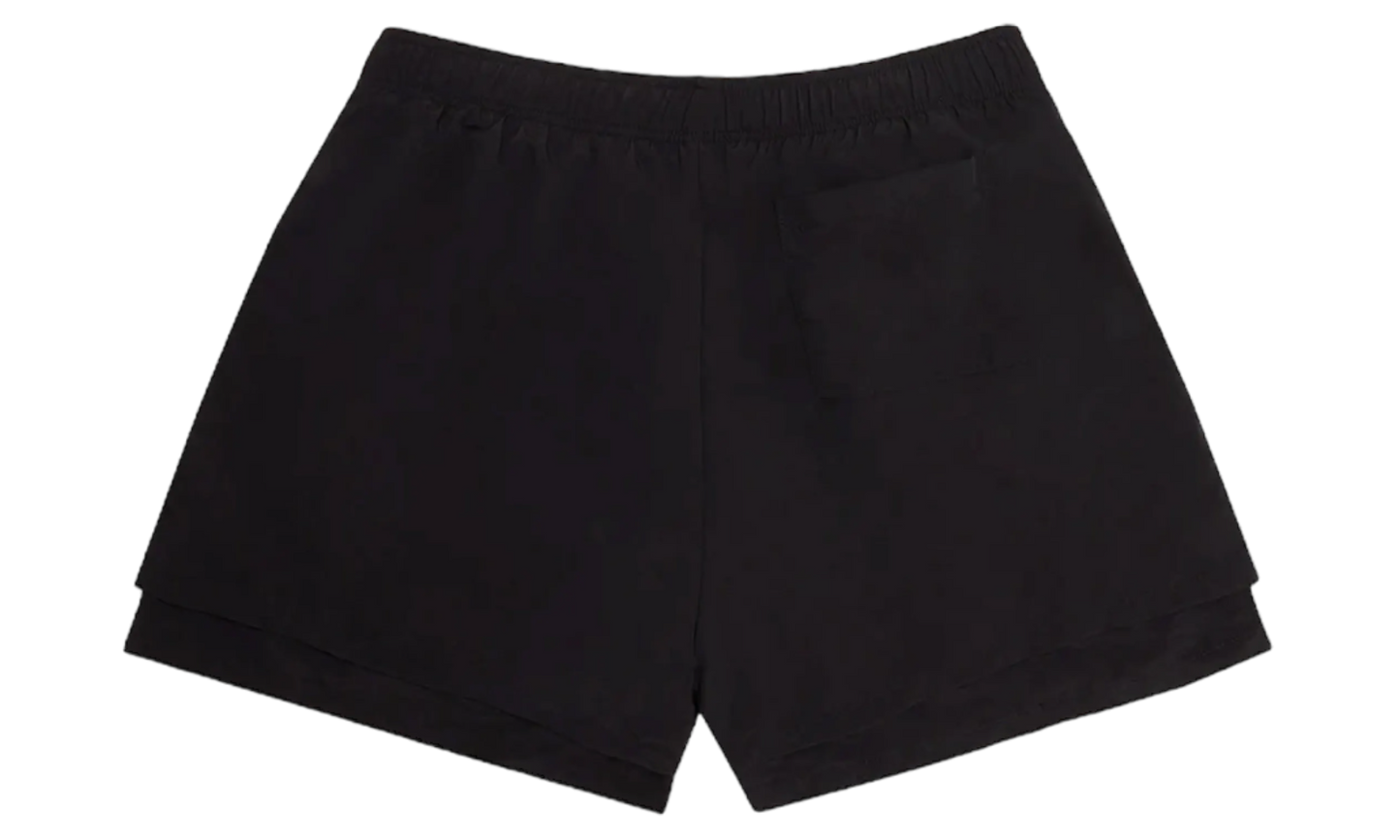 Spider Pro Double Layer Black Shorts