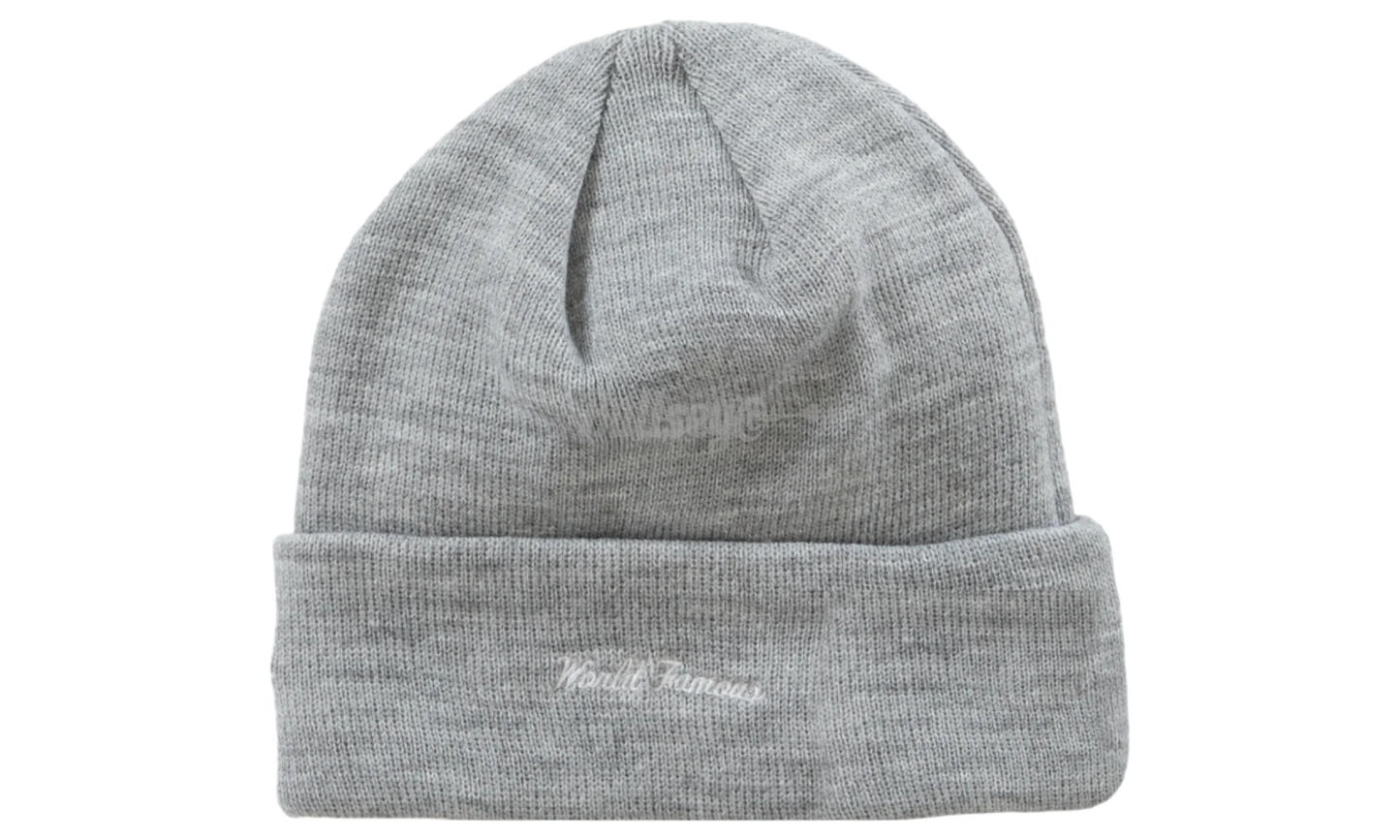 Supreme Heather Grey New Era Box Logo Beanie (FW23)