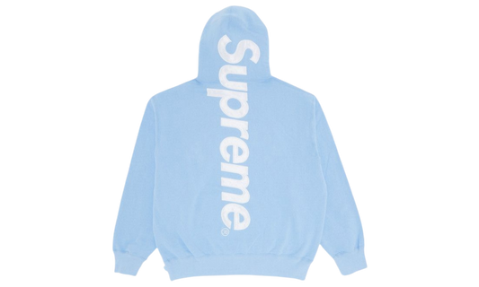 Supreme Satin Applique Baby Blue Hoodie