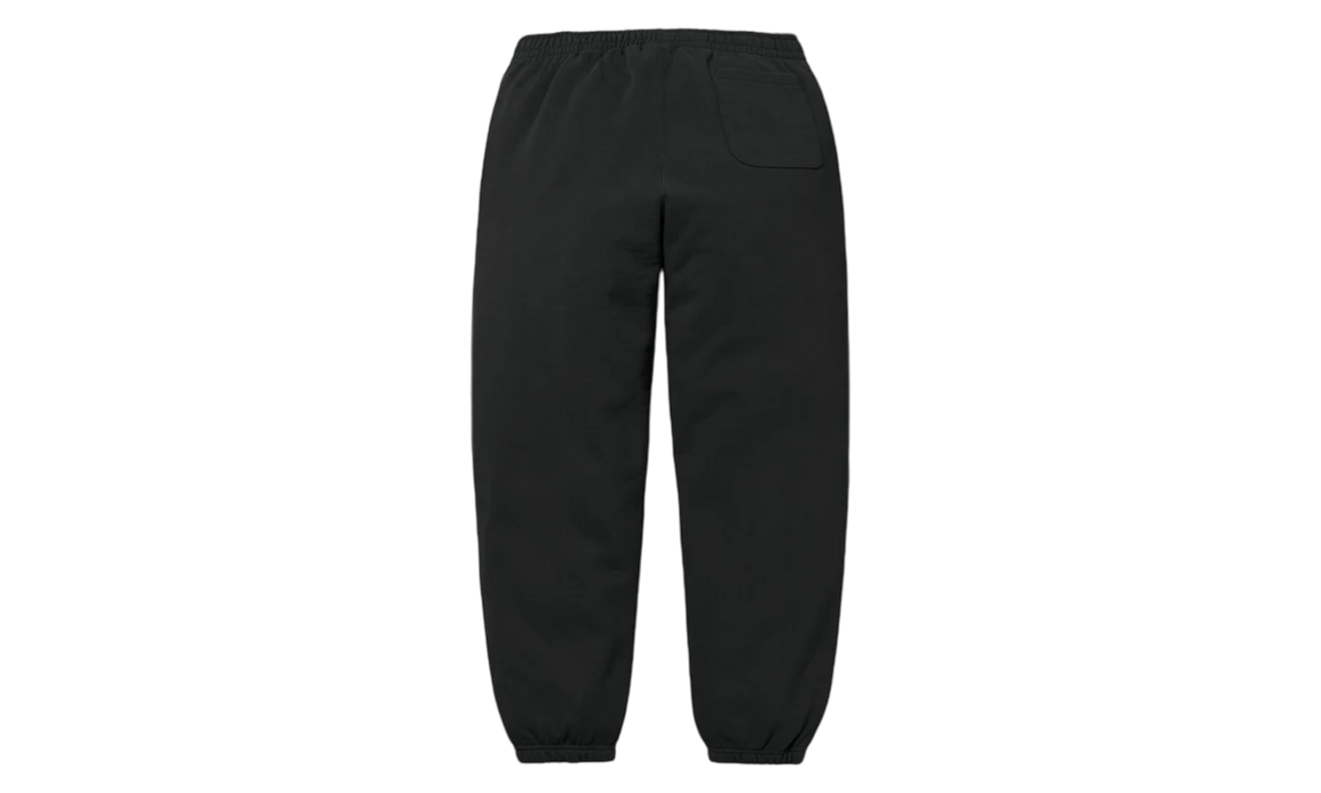 Supreme Satin Applique Black Sweatpants