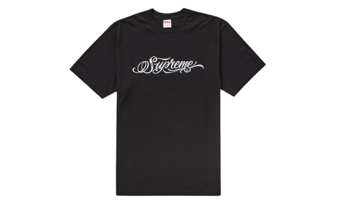 Supreme Script Black T-Shirt