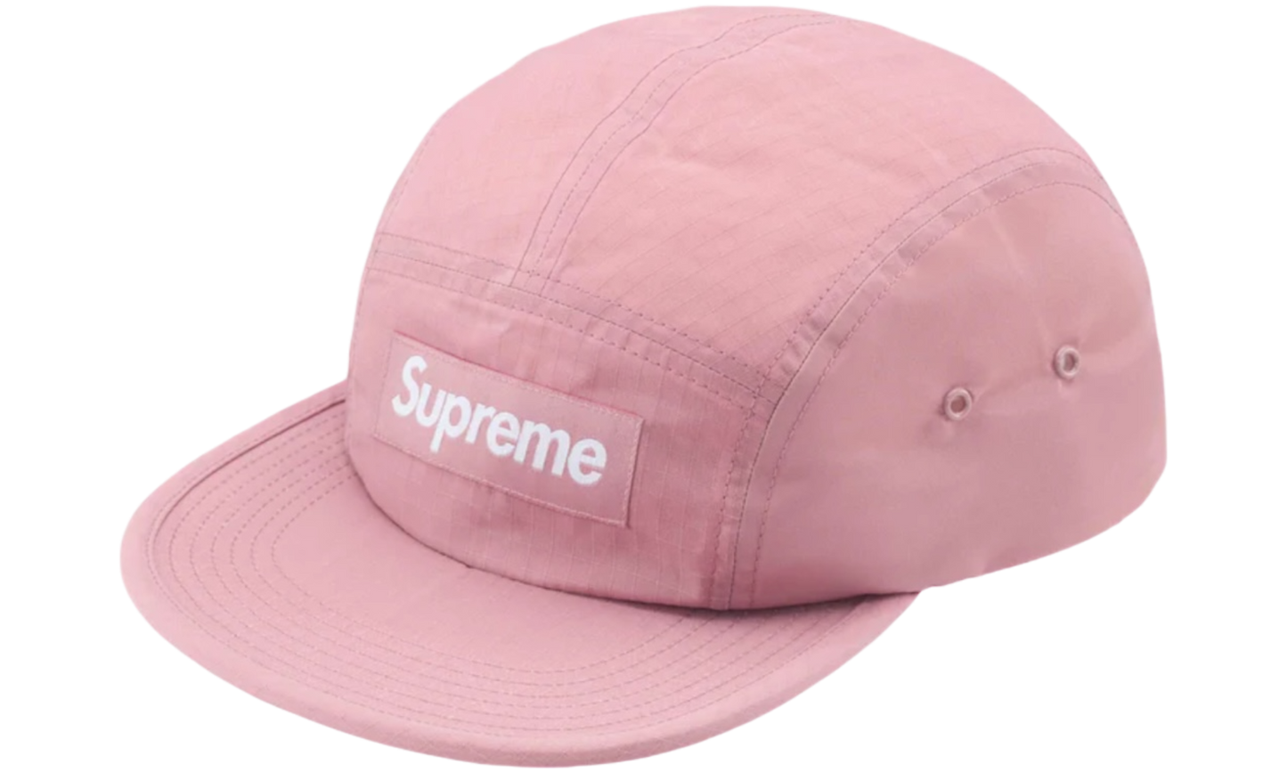 Supreme Waxed Ripstop Camp Pink Hat