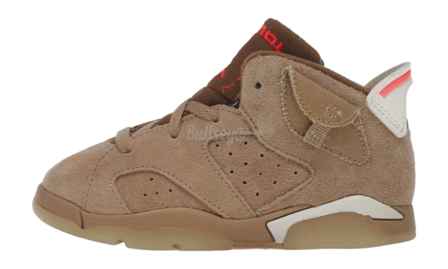 Travis Scott x Air Jordan 6 Retro "British Khaki" Toddler-Bullseye Sneaker Boutique