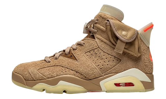 Travis Scott x Air Jordan 6 Retro "British Khaki"-Bullseye Sneaker Boutique