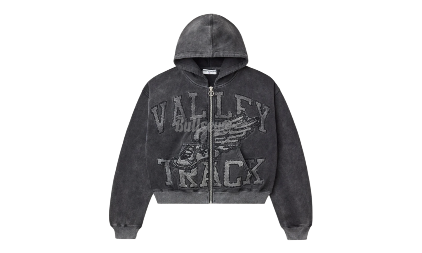 Vale Forever Black Cat Black Zip-Up Hoodie