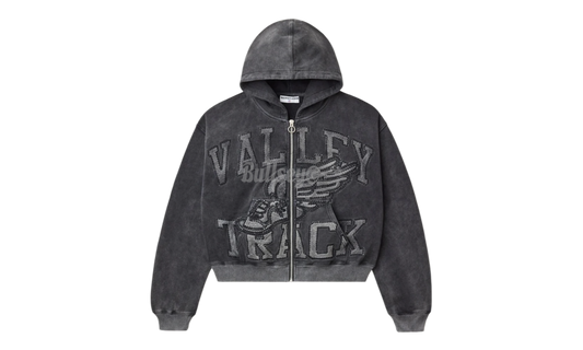 Vale Forever Black Cat Black Zip-Up Hoodie