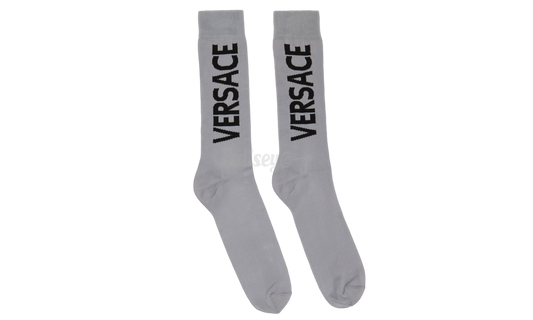 Versace Silver Vintage Logo Socks-Bullseye Sneaker Boutique